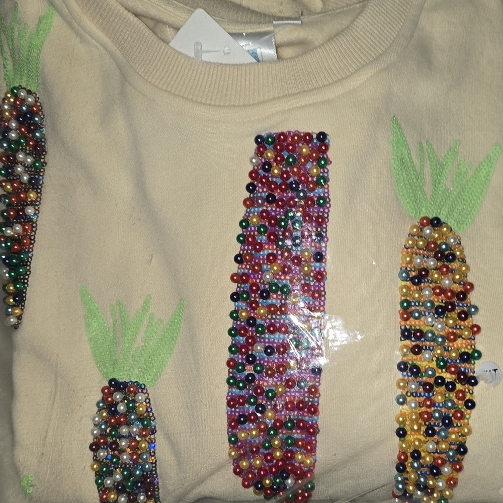 Queen of Sparkles Maize Corn Sweatshirt - Picture 6 of 7